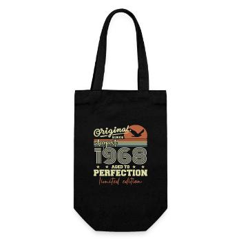 August 1968 Birthday August 1968 Vintage August 1968 - Gift Bag for Bottles - black - Front