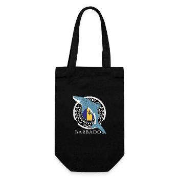Barbados Whale Shark - Gift Bag for Bottles - black - Front