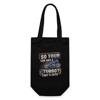 Motorcycle Racing Motorcyclist Saying - Gift Bag for Bottles - black - Front