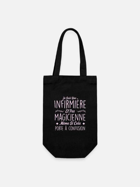 Humour Infirmière - Fête des mères - Sac à bouteille - noir