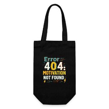 Fehler_404__Motivation_Nicht_Gefunden - Gift Bag for Bottles - black - Front