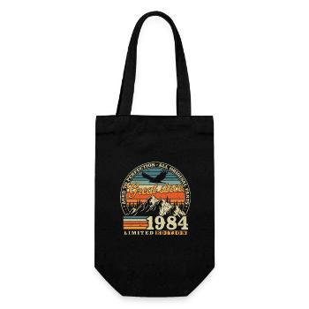 Great Since 1984 Vintage Birthday Gift - Gift Bag for Bottles - black - Front