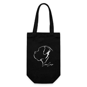 CANE CORSO Profile Dogs Dog Wilsigns - Gift Bag for Bottles - black - Front