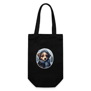 Miracle hivernal avec le Schalhund - Sac à bouteille - noir - Devant