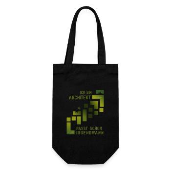 Architekt - Geschenkbeutel für Flaschen - Schwarz - Vorne