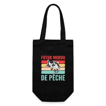 Fishing Enthusiast for Baby - Gift Bag for Bottles - black - Front