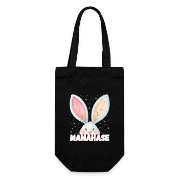 Mamahase Mama Kosename - Geschenkbeutel für Flaschen - Schwarz - Vorne