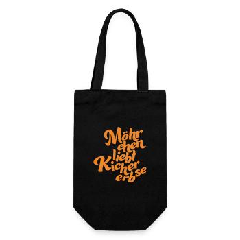 Logo without background orange - Geschenkbeutel für Flaschen - Schwarz - Vorne