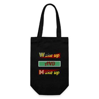 Wake Up and Make Up - Sac à bouteille - noir - Devant