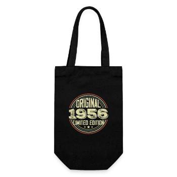 1956 Geburtstagsfeiern, ein legendärer Jahrgang - Geschenkbeutel für Flaschen - Schwarz - Vorne