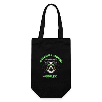 Aussie - like a normal dog only cooler green - Gift Bag for Bottles - black - Front