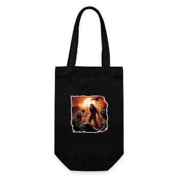 Halloween Zombiegruppe - Geschenkbeutel für Flaschen - Schwarz - Vorne