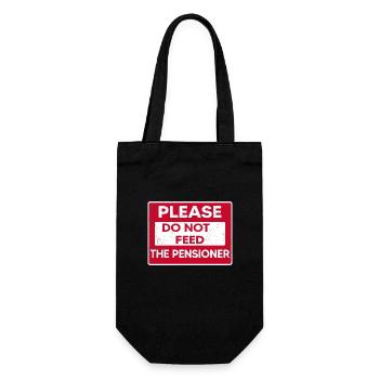 Retired Retired Seniors Nursing Home - Gift Bag for Bottles - black - Front