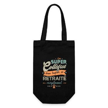 un super collégue donne un retraité exceptionnel - Sac à bouteille - noir - Devant