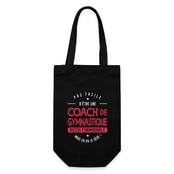 coach Gymnastique formidable cadeau humour gym - Sac à bouteille - noir - Devant