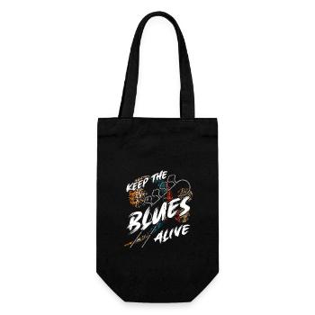 Le blues est vivant Gardez le blues vivant - Sac à bouteille - noir - Devant