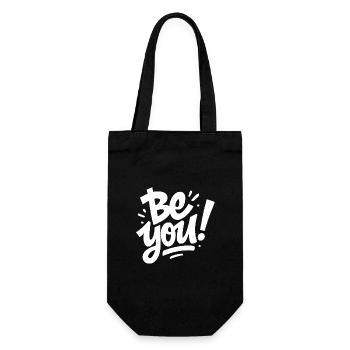 Just Be You - Gift Bag for Bottles - black - Front