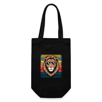 Lion Lion Animal Africa - Gift Bag for Bottles - black - Front