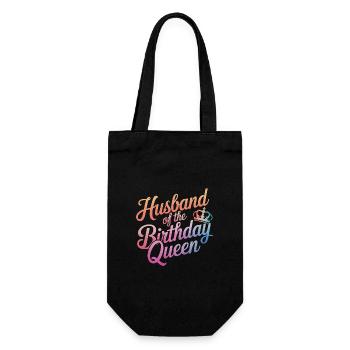 Husband, Spouse, Family, Wedding - Gift Bag for Bottles - black - Front