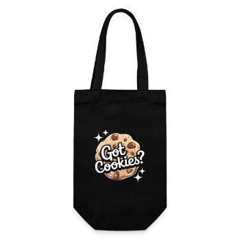 Cookies Cookie Biscuits Biscuits Chocolate - Gift Bag for Bottles - black - Front