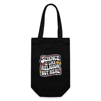 Atheism, Atheist, Anti-Religion, Agnostic - Gift Bag for Bottles - black - Front