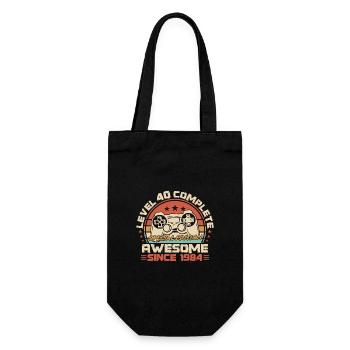 40e anniversaire Gamer né en 1984 - Sac à bouteille - noir - Devant