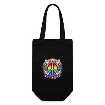 LGBT Pride Month Peace and Pride Design - Geschenkbeutel für Flaschen - Schwarz - Vorne