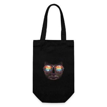 See With Love Sunglasses Design Embrace Diversity - Geschenkbeutel für Flaschen - Schwarz - Vorne