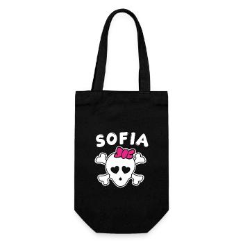 Pirate Sofia Design for Girls and Women - Gift Bag for Bottles - black - Front