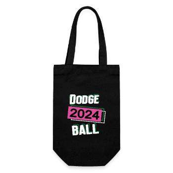 Dodgeball 2024 Dodgeballerin Dodgeballspielerin - Geschenkbeutel für Flaschen - Schwarz - Vorne