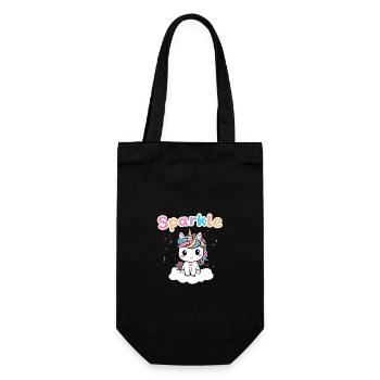 Sparkle Unicorn Magic for Dreamers and Believers - Gift Bag for Bottles - black - Front