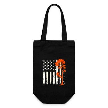 Drapeau Arboriculteur - Cadeau Bûcheron Forestier - Sac à bouteille - noir - Devant