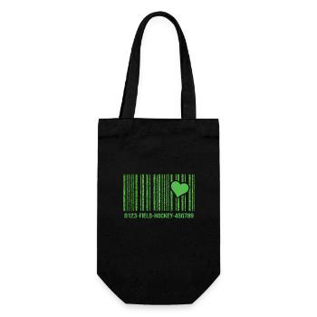 Hockey Artificial Turf-love Field Hockey Hockey - Gift Bag for Bottles - black - Front