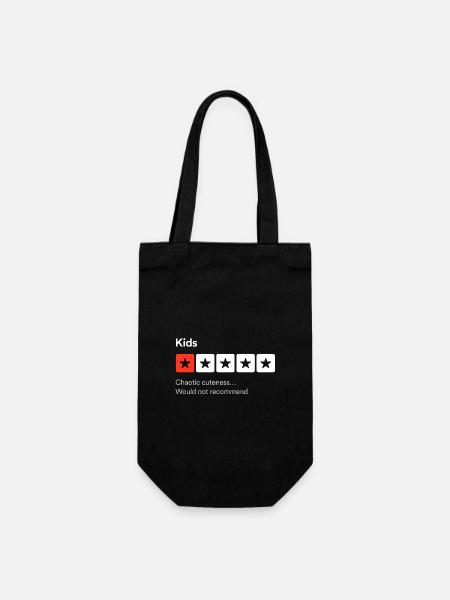 Les enfants, la gentillesse chaotique... Critique sarcastique d’une étoile - Sac à bouteille - noir