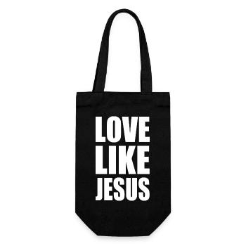 Love like jesus - Gift Bag for Bottles - black - Front