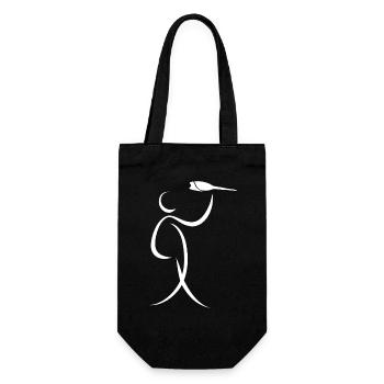 Darts Dart Player Human Dart Modern Abstract - Gift Bag for Bottles - black - Front