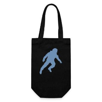 Floating Astronaut Silhouette Weightlessness - Gift Bag for Bottles - black - Front