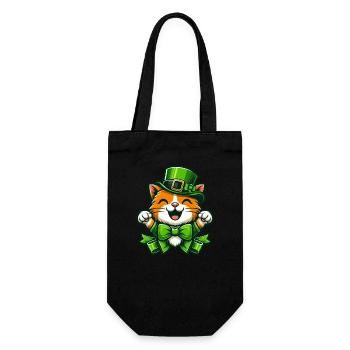 Dessin animé mignon de la Saint-Patrick - Sac à bouteille - noir - Devant