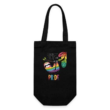 LGBTQ Pride Sloth Pride Month - Gift Bag for Bottles - black - Front