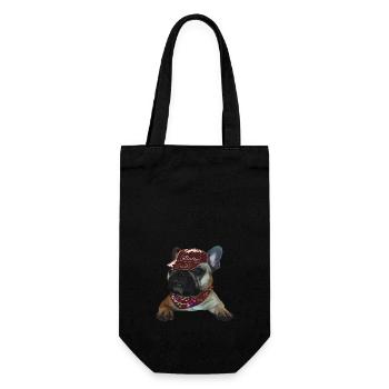 Bully, Frenchie, Français Bulldog, Cadeau - Sac à bouteille - noir - Devant