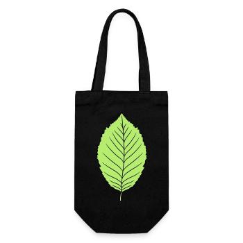 buche blatt baum pflanze form clipart design wald - Geschenkbeutel für Flaschen - Schwarz - Vorne