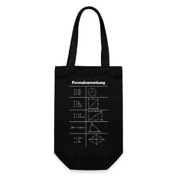 Formulaire / Math - Sac à bouteille - noir - Devant