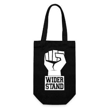 RESISTANCE WILL BE THE PEOPLE - Gift Bag for Bottles - black - Front