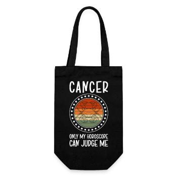 Cancer Birthday July Month - Gift Bag for Bottles - black - Front