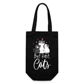 Amour des chats pour les amoureux des chats - Sac à bouteille - noir - Devant