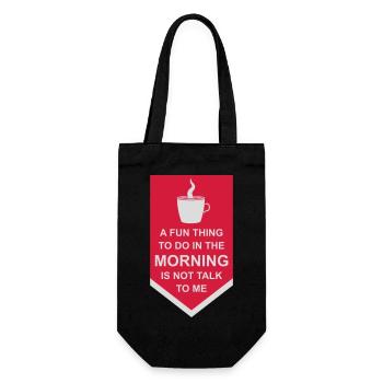 ne me parle pas - Sac à bouteille - noir - Devant