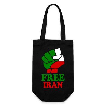 Free iran - Geschenkbeutel für Flaschen - Schwarz - Vorne