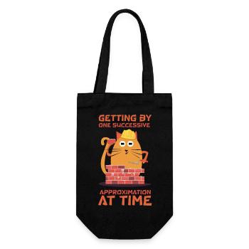 Funny Quote with Chat, Behavior Analysis - Gift Bag for Bottles - black - Front