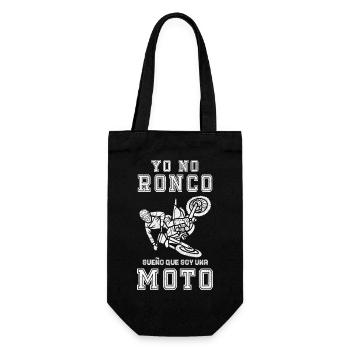 Yo No Ronco Sueño Que Soy Una Moto - Sac à bouteille - noir - Devant