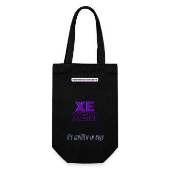 #pronounsarebeautiful xe/xem - Sac à bouteille - noir - Devant